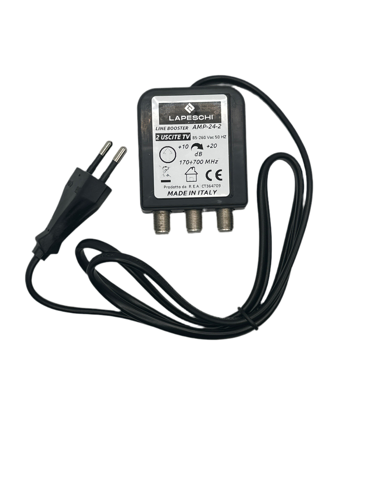 AMPLIFICATORE DA INTERNO 2 OUT 20dB