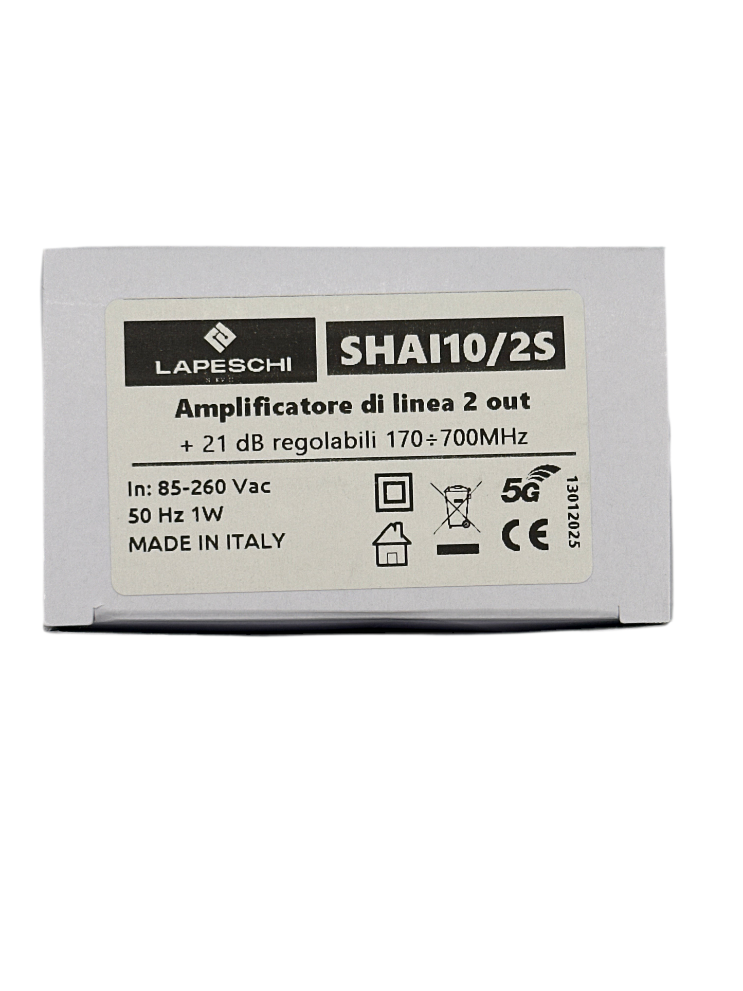 AMPLIFICATORE DA INTERNO 2 OUT 20dB