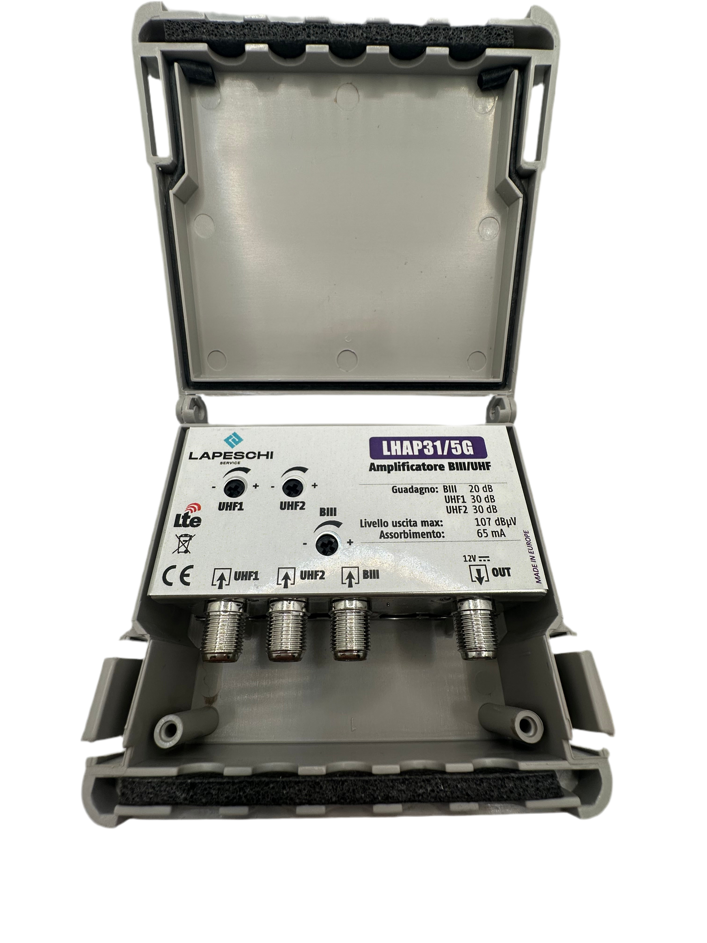 AMPLIFICATORE DA PALO BIII UHF1 UHF2 30dB