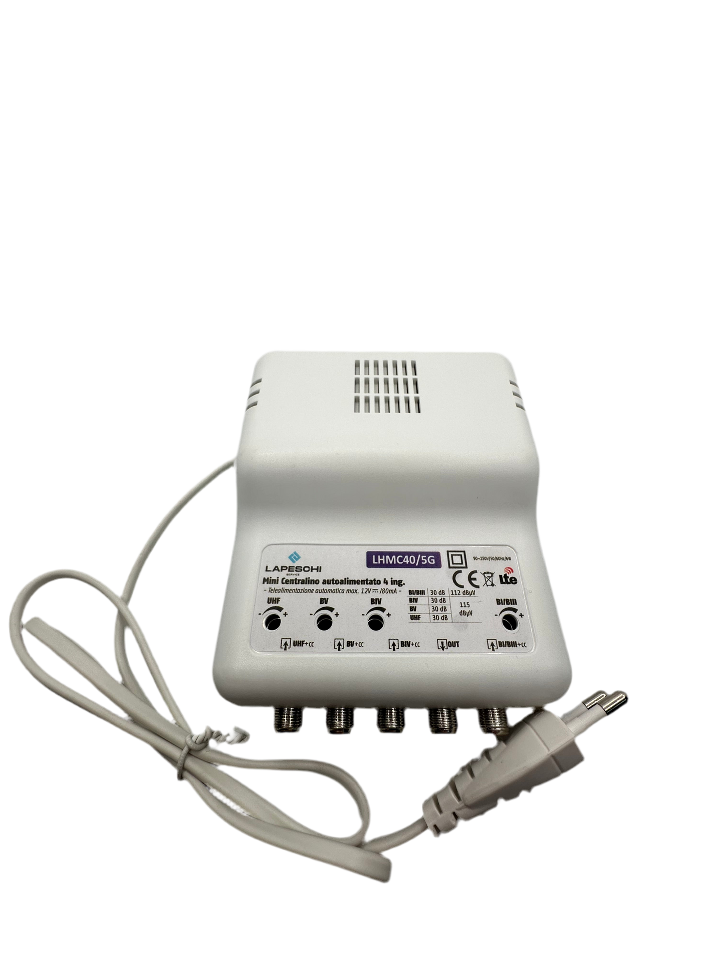 MINICENTRALINO AUTOALIMENTATO 30dB 115dBmv
