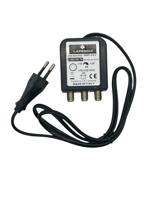 AMPLIFICATORE DA INTERNO 2 OUT 20dB