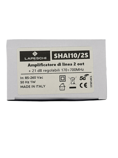 AMPLIFICATORE DA INTERNO 2 OUT 20dB
