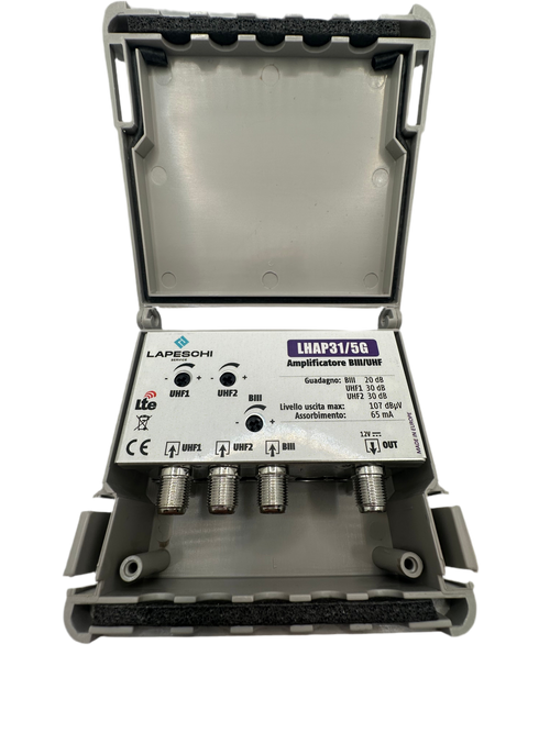 AMPLIFICATORE DA PALO BIII UHF1 UHF2 30dB
