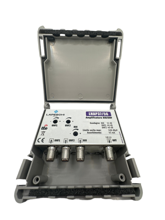 AMPLIFICATORE DA PALO (BIII 32dB UHF1 40dB UHF2 40dB)