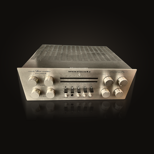 Marantz PM-5 Esotec amplificatore integrato vintage, vista frontale dall'alto